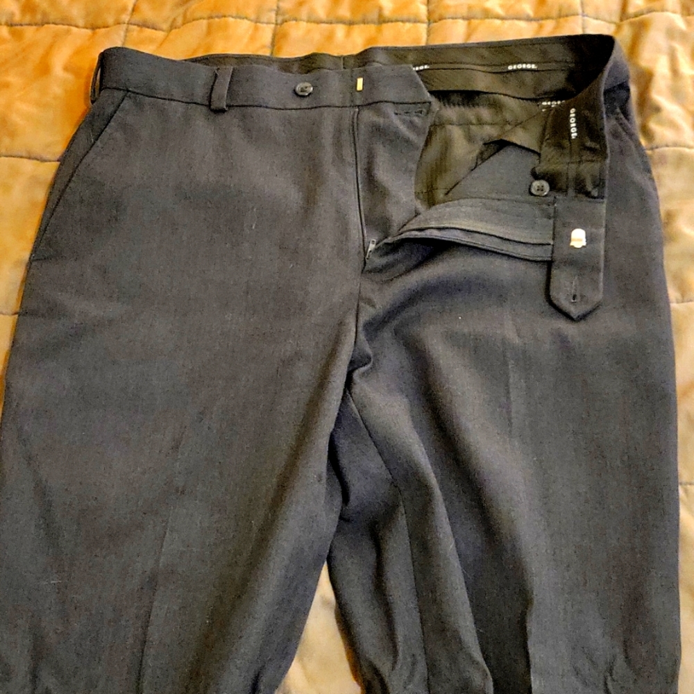 Men's black George brand dress pants 34/34